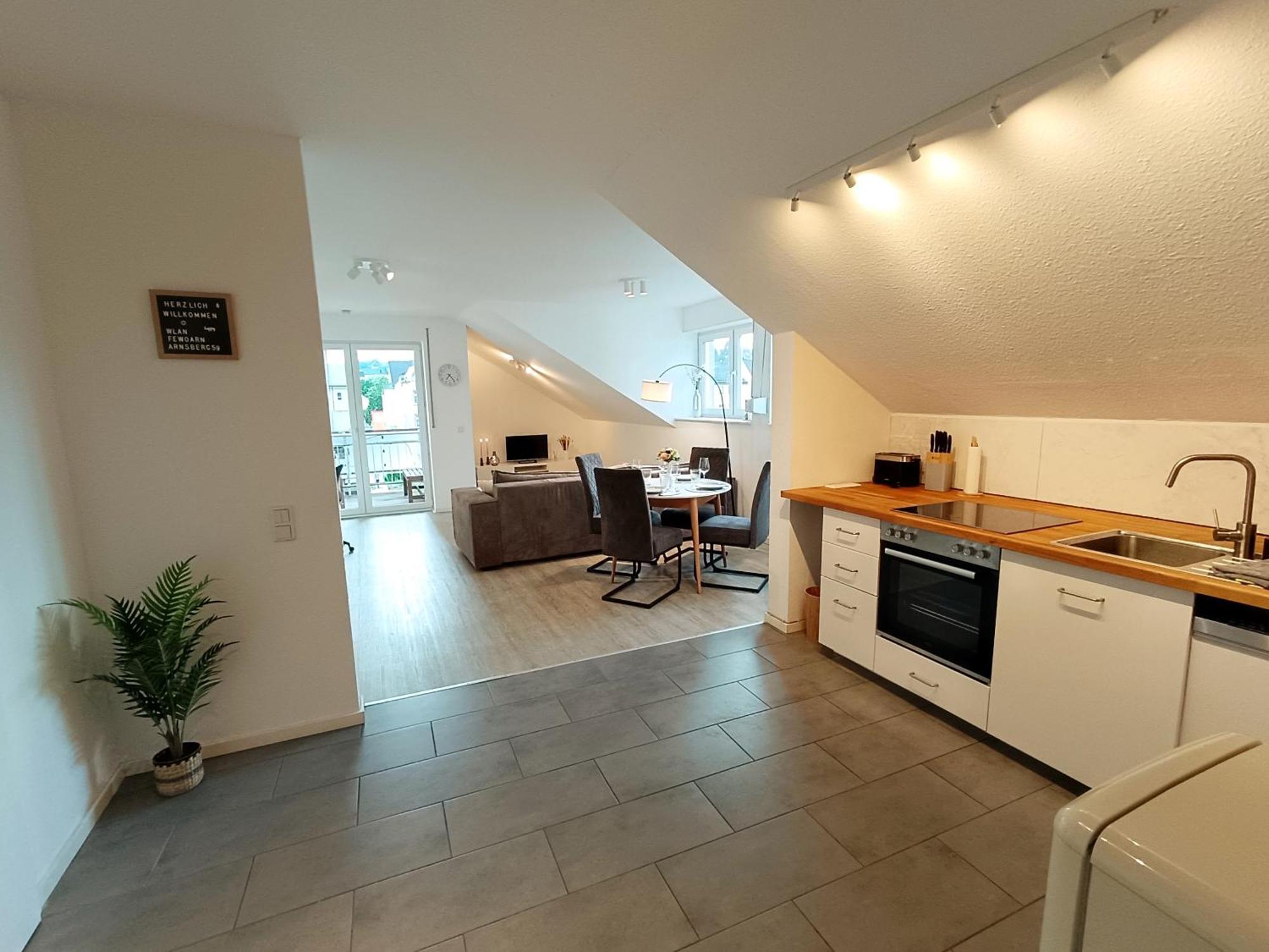 Ruhrheimat Ferienwohnung Am Ruhrtalradweg In อาร์นส์แบร์ก ภายนอก รูปภาพ